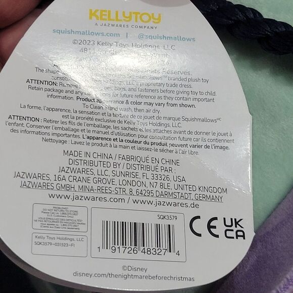 Squishmallow Nightmare Before Christmas Shock 14 Inches - Picture 9 of 9